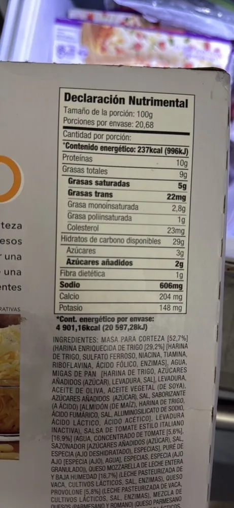 PIZZA DE QUESO