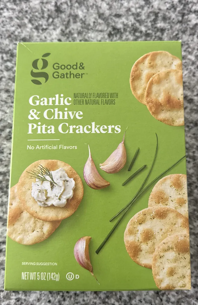 Garlic & Chive Pita Crackers