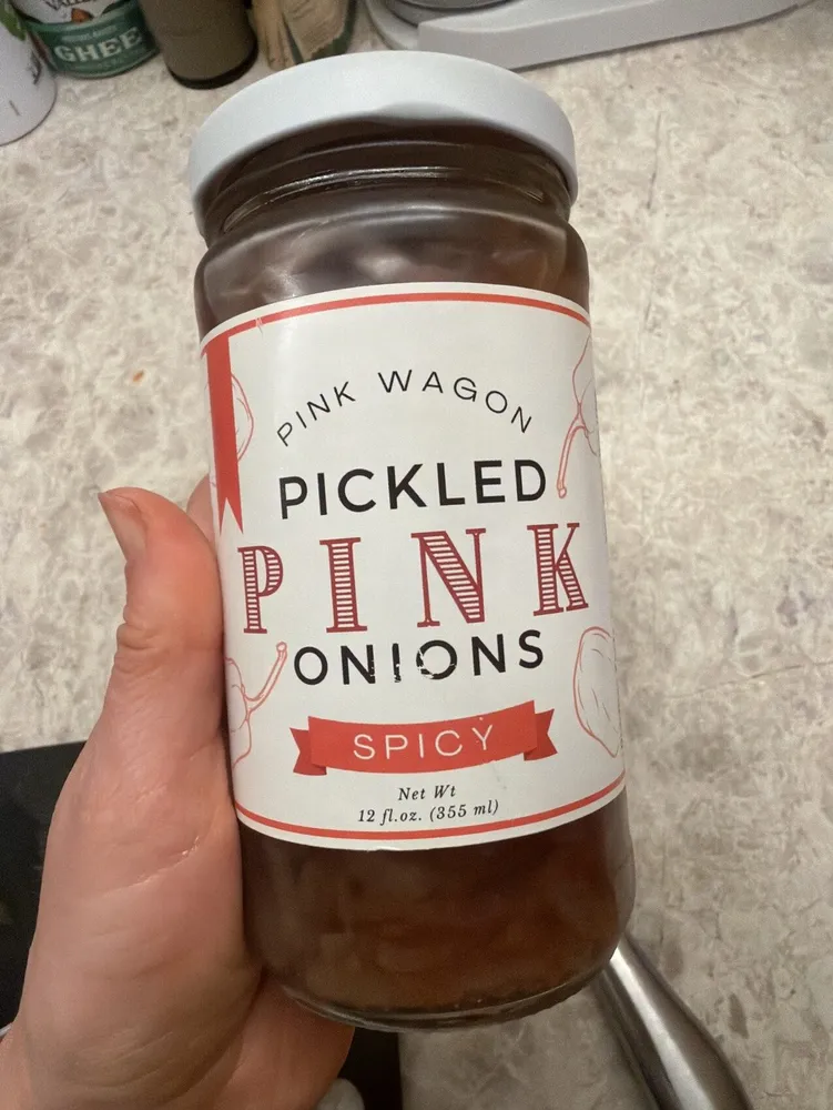 Pickled Pink Onions Spicy