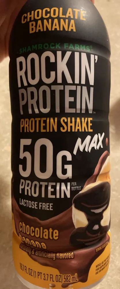 Rockin Protein Chocolate Banana Protein Shake Max