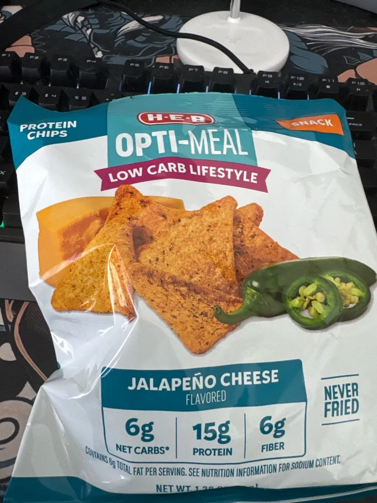 Jalapeño Cheese Flavored Protein Chips