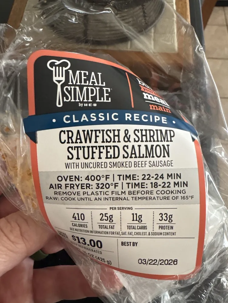 Crawfish & Shrimp Stuffed Salmon