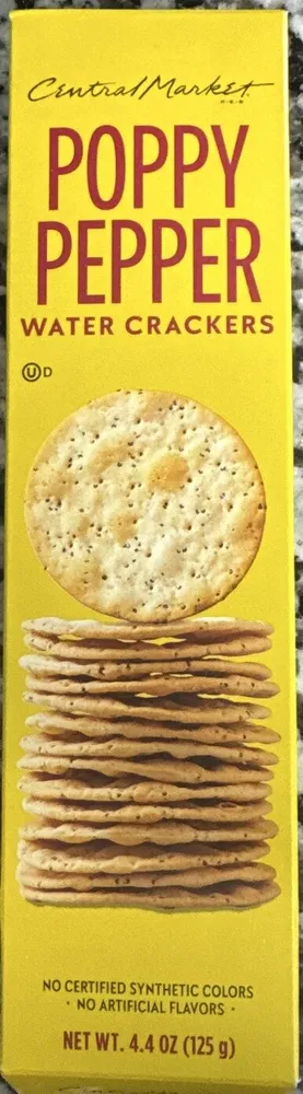 Poppy Pepper Water Crackers