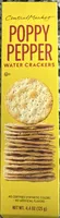 Poppy Pepper Water Crackers