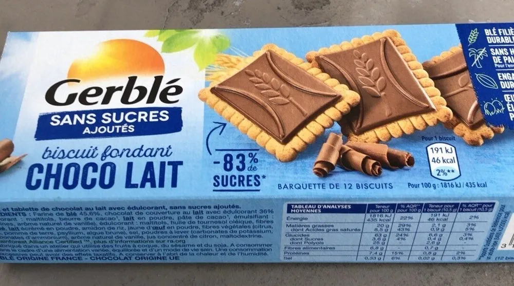Biscuit fondantchoco lait