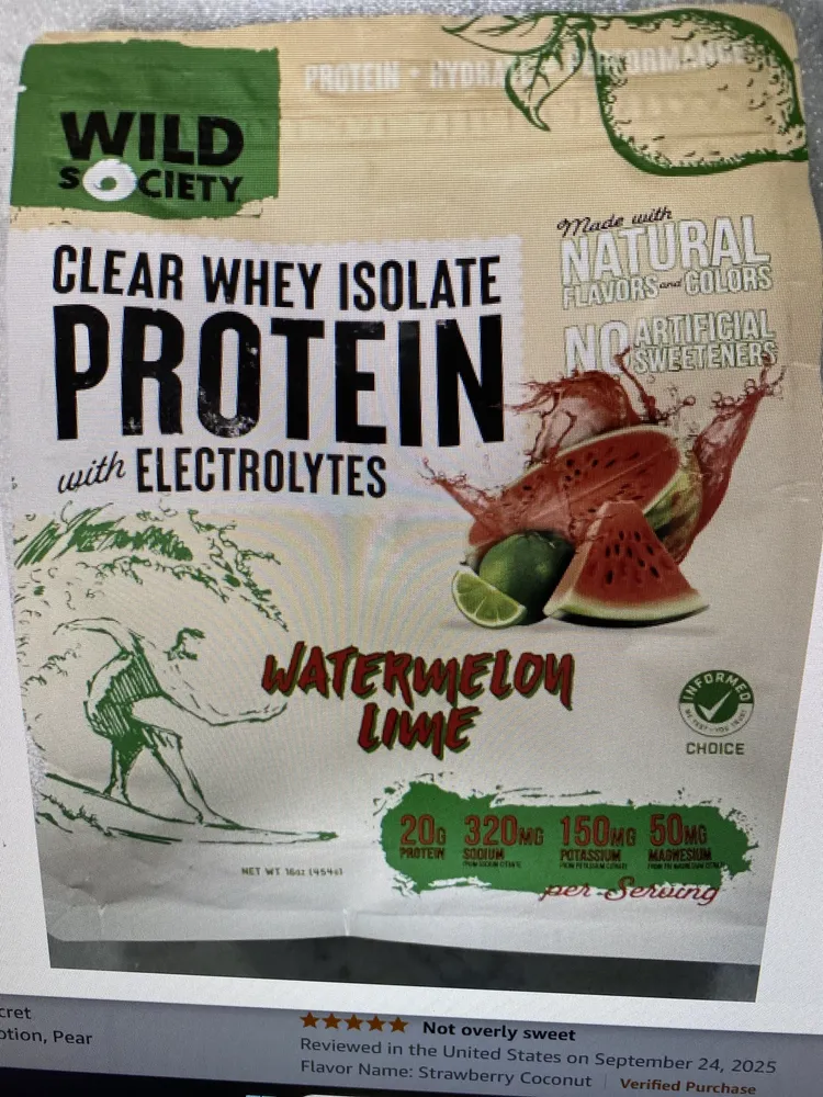 Clear Whey Isolate Protein with Electrolytes Strawberry Coconut