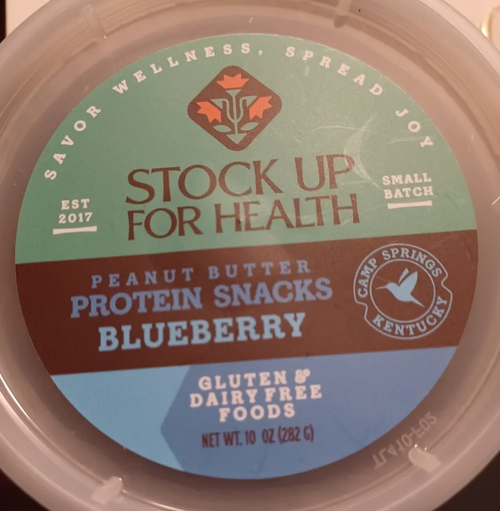Peanut Butter Protein Snacks Blueberry