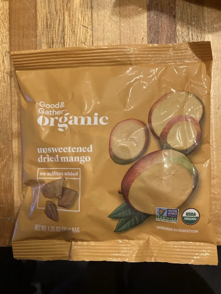 unsweetened dried mango