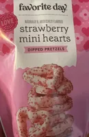 Strawberry Mini Hearts Dipped Pretzels