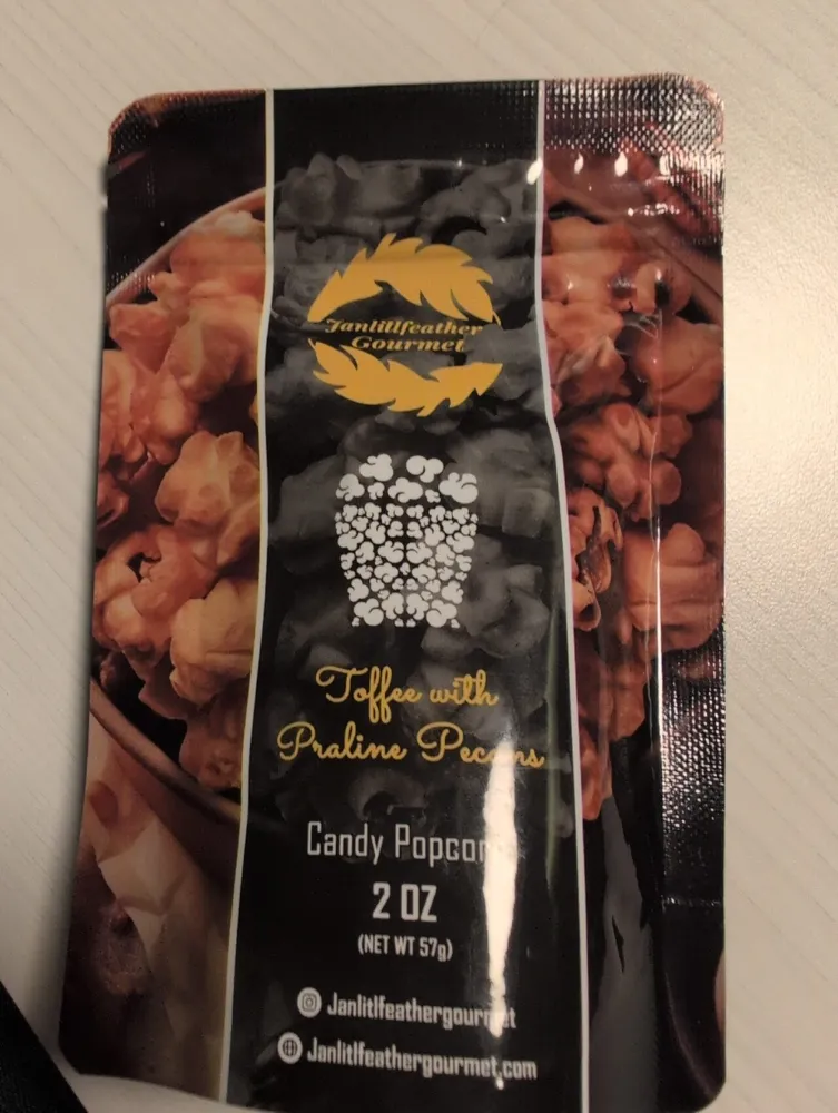 Toffee With Praline Pecans Candy Popcorn