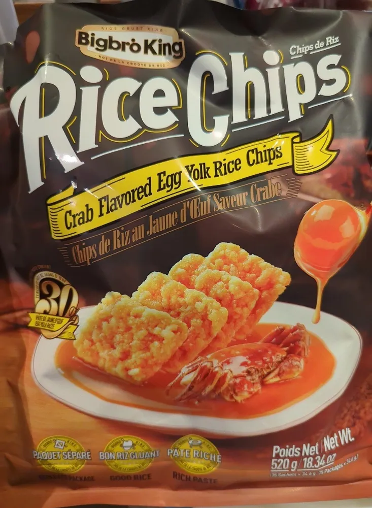 Rice chips - Crab Flavoured Egg Yolk