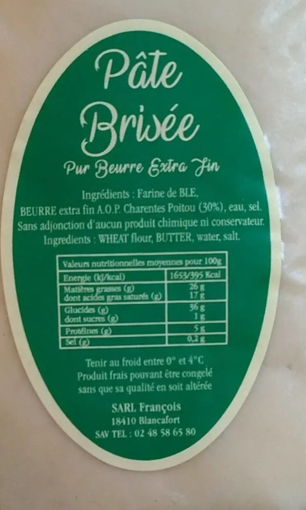 Pâte brisée