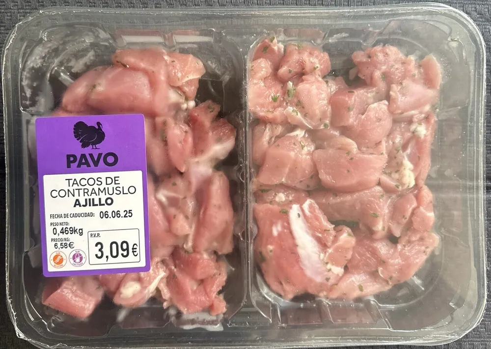 Tacos De Contramuslo De Pavo Al Ajillo