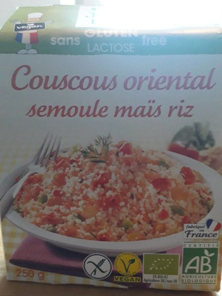 Couscous oriental semoule maïs riz