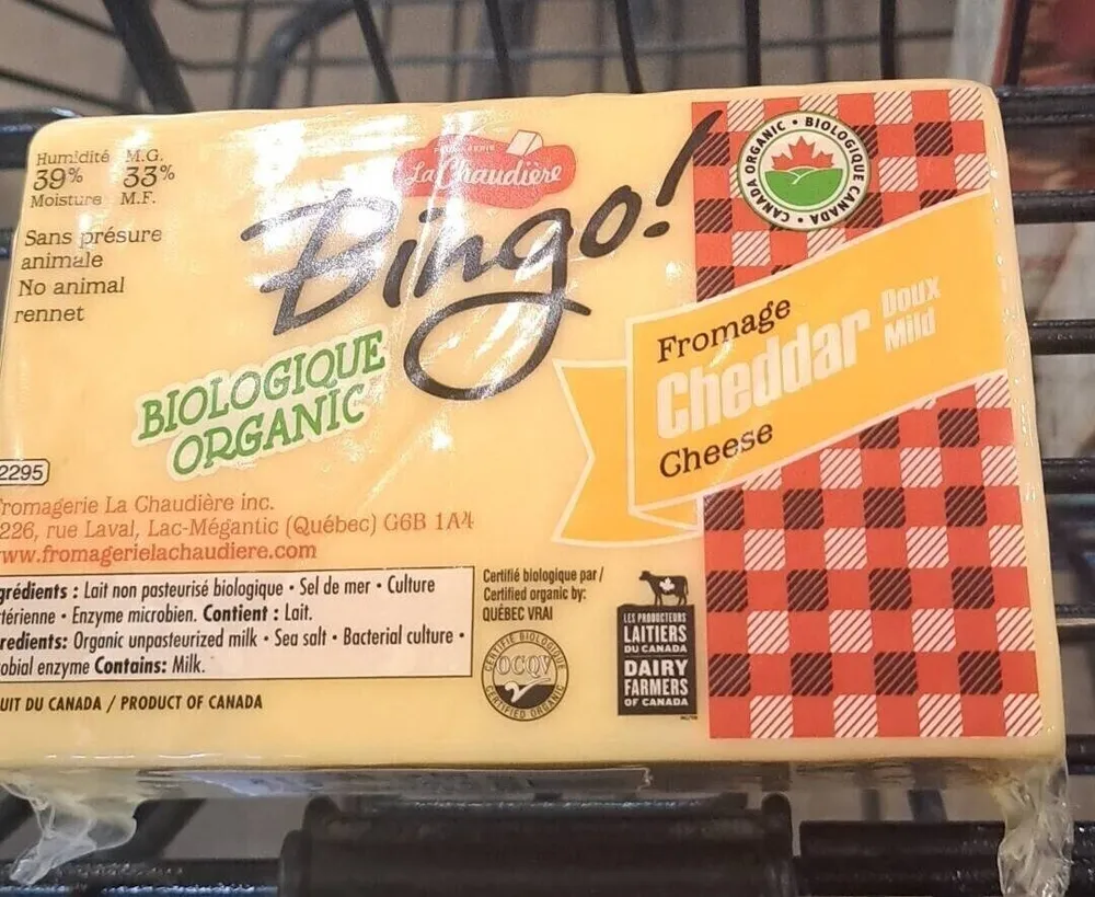 fromage biologique bingo