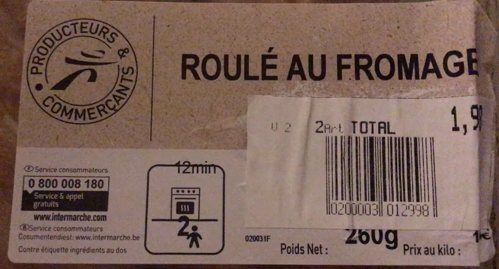 Roulé au fromage