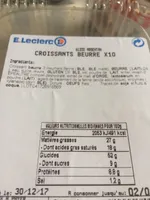 Croissant beurre X10