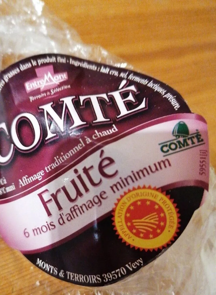 Comte fruite AOP