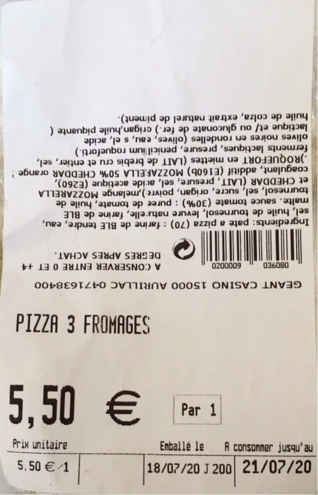 Pizza 3 fromages