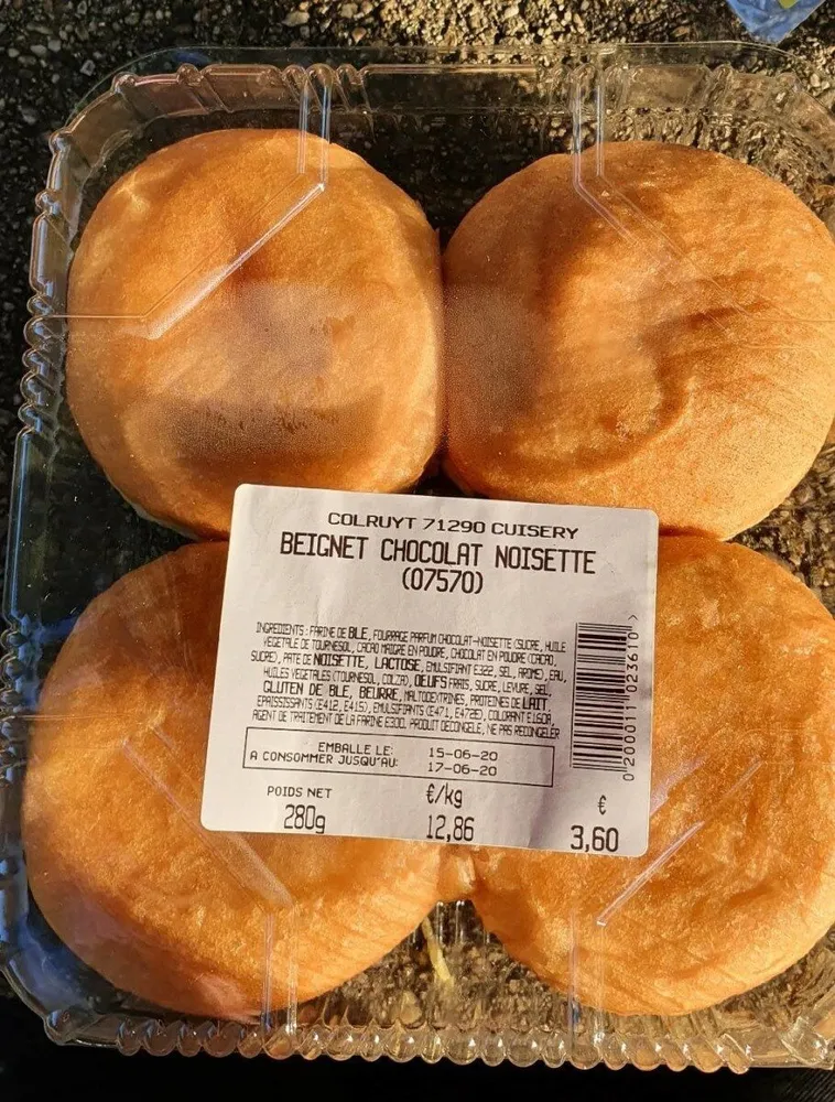 Beignet chocolat noisette