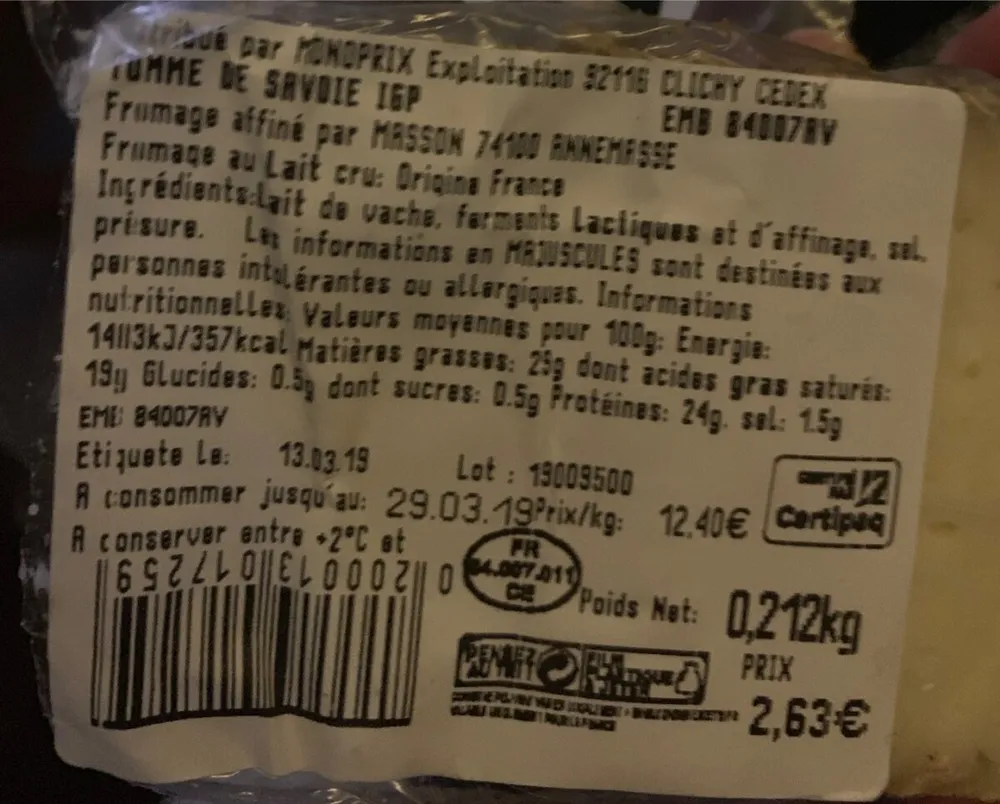 Tomme de savoie