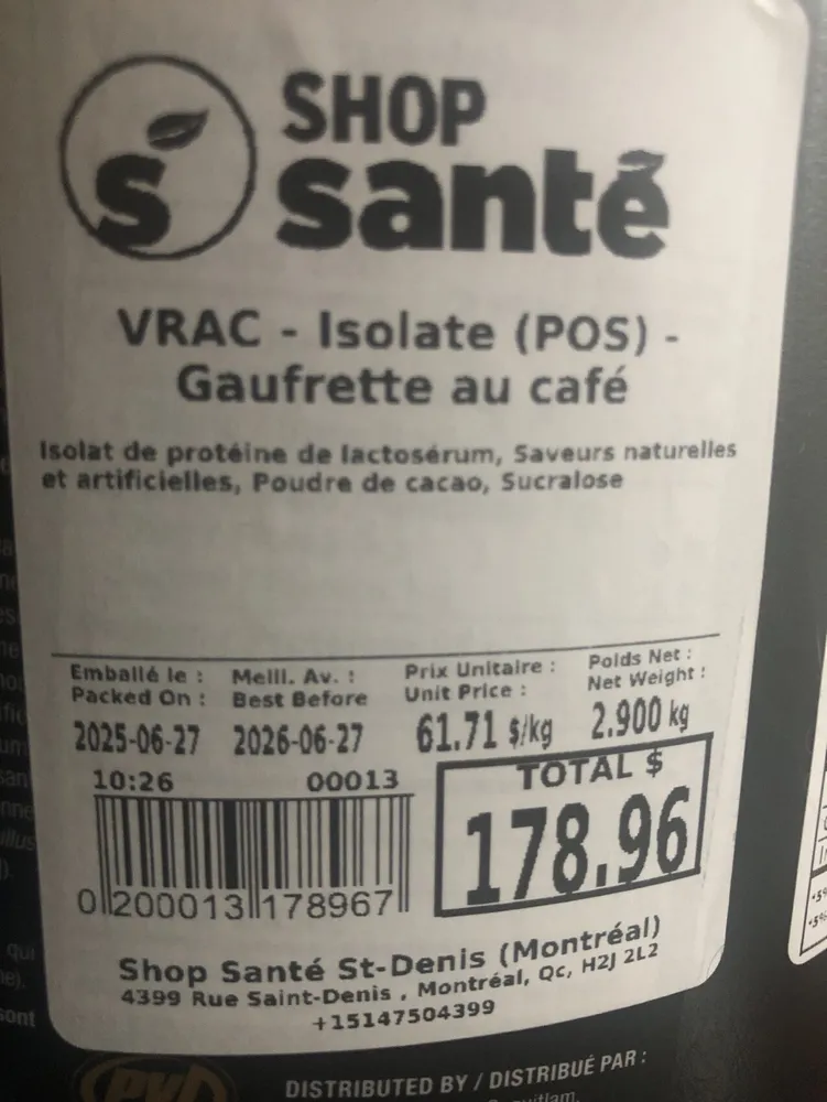 Whey Isolate Chocolat