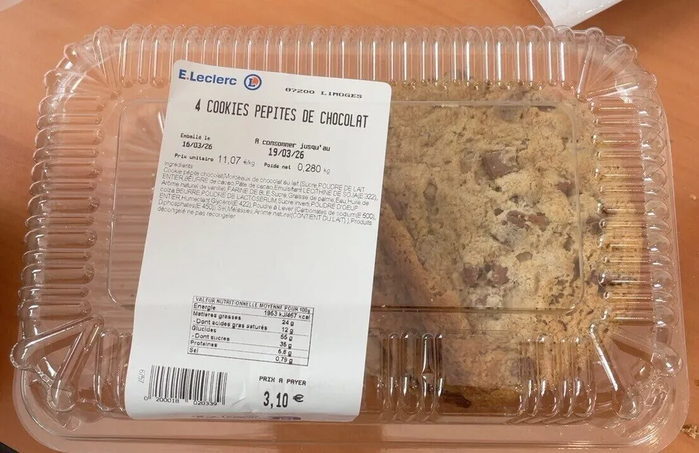 Cookies pépites de chocolat