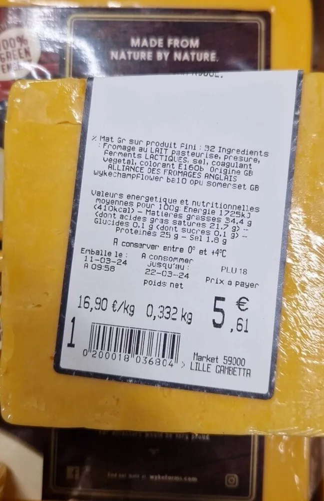 Cheddar rouge