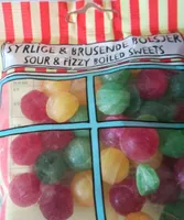 Sour & fizzy boiled sweets