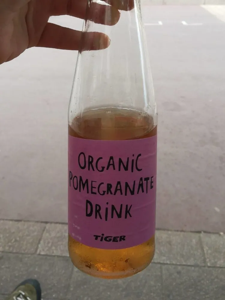 Organic pomegranate drink