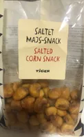 Salted corn snack
