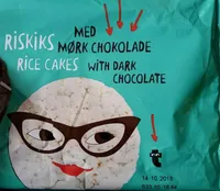 Rice cakes with dark chocolate