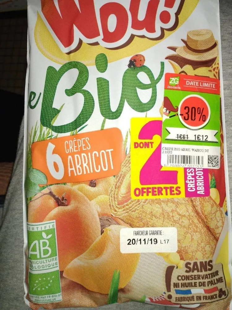 Crêpe abricots
