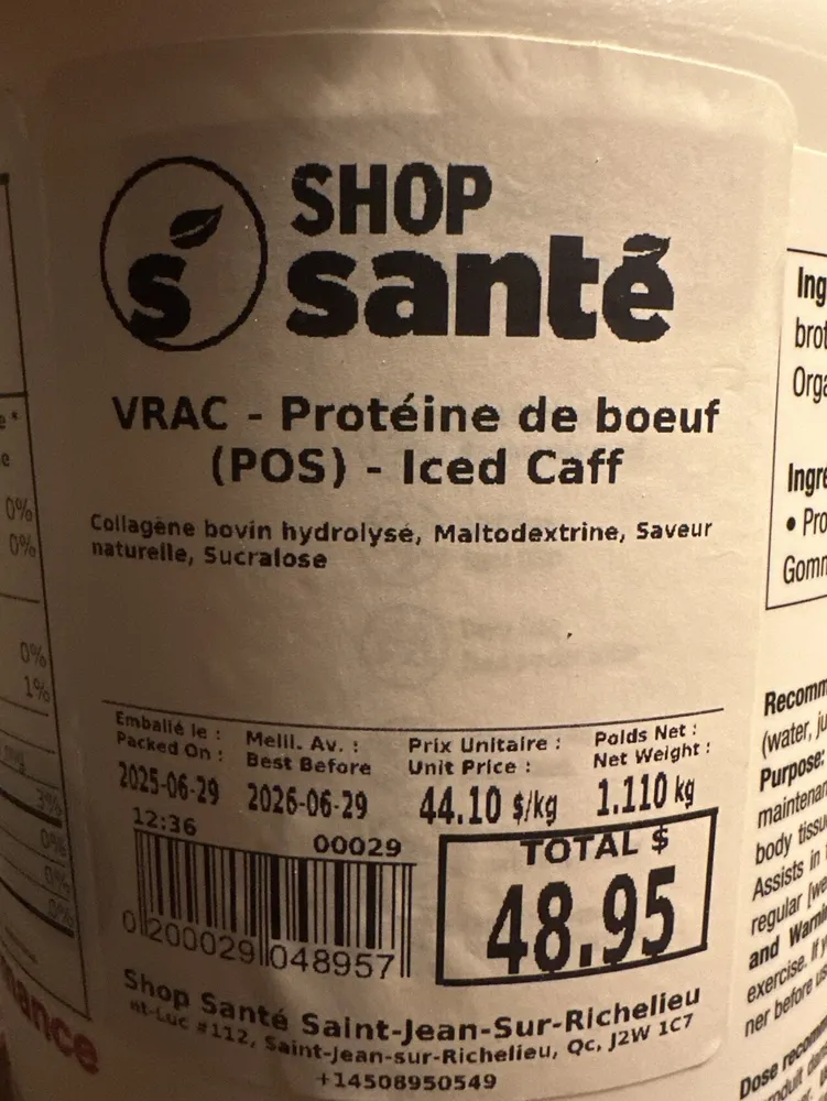 Protéine Bœuf - Iced Caff