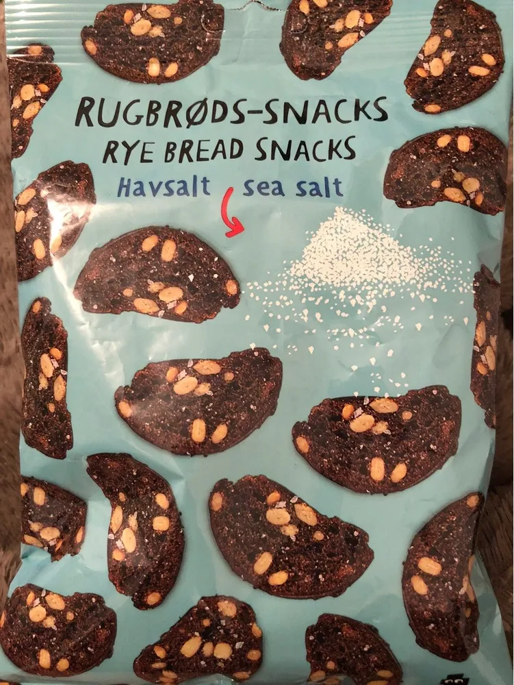 Rye bread snacks sea salt