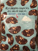 Rye bread snacks sea salt