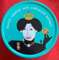 Danish Cookies with Chocolate buttons