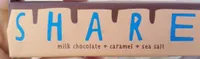 Milk chocolate with sea salt and caramel