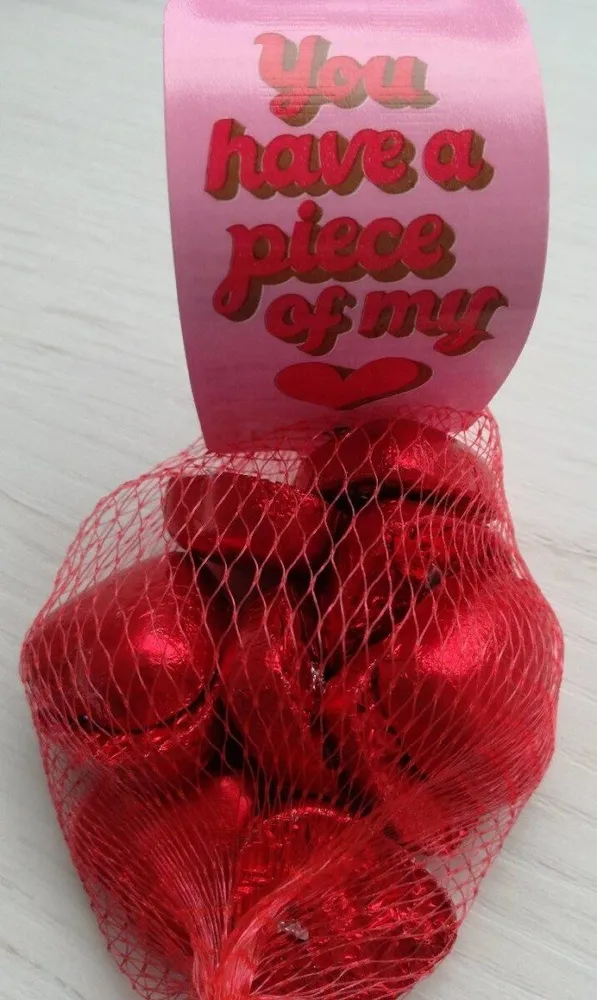 Corazones de chocolate con leche