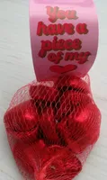 Corazones de chocolate con leche