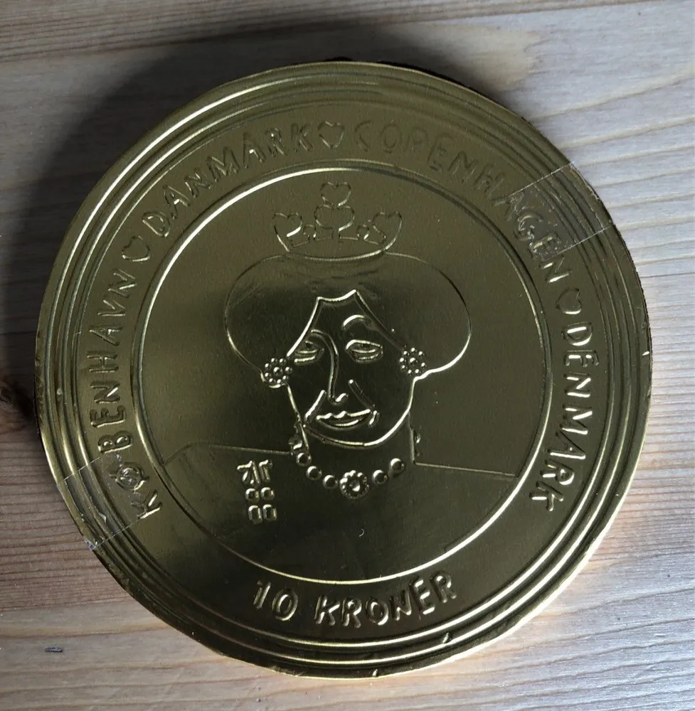 Pièce de monaie en chocolat
