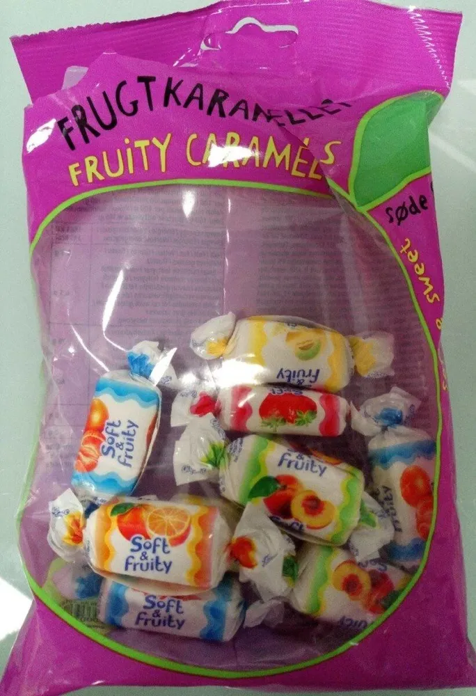 Fruity caramels
