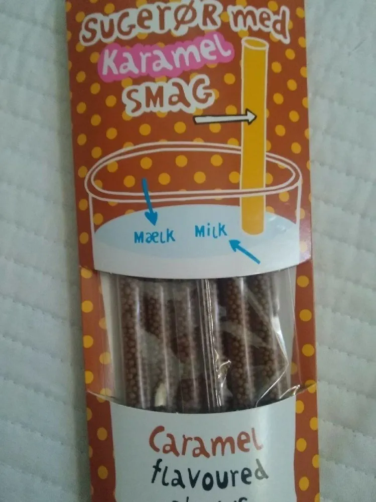 Paille aromatisé au caramel