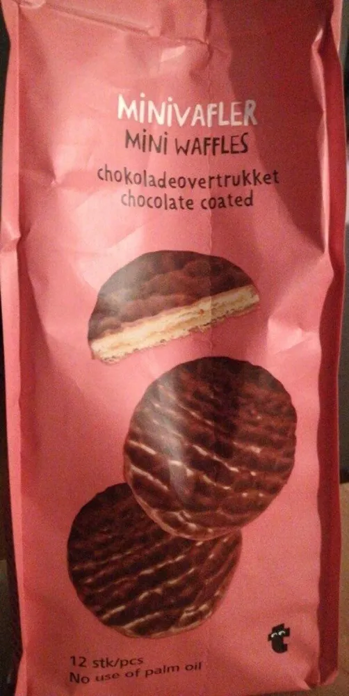 Mini Waffles chocolate coated