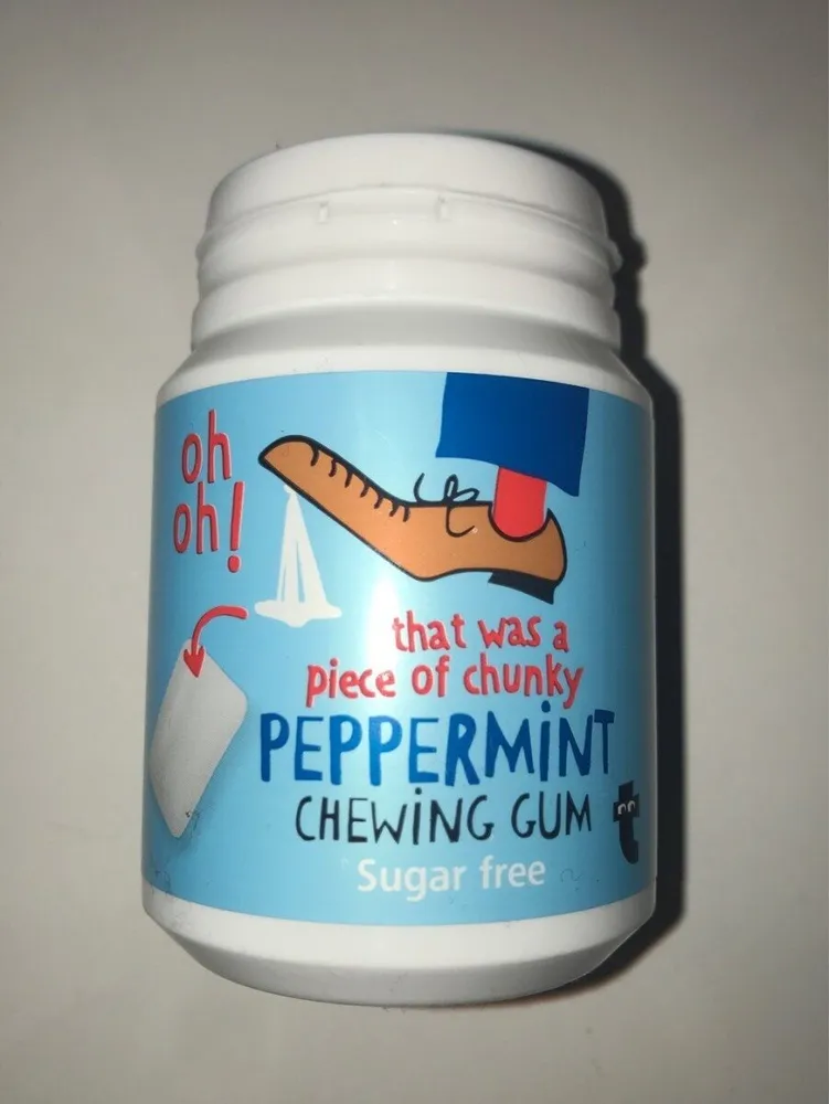 Peppermint chewing gum
