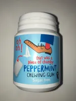 Peppermint chewing gum