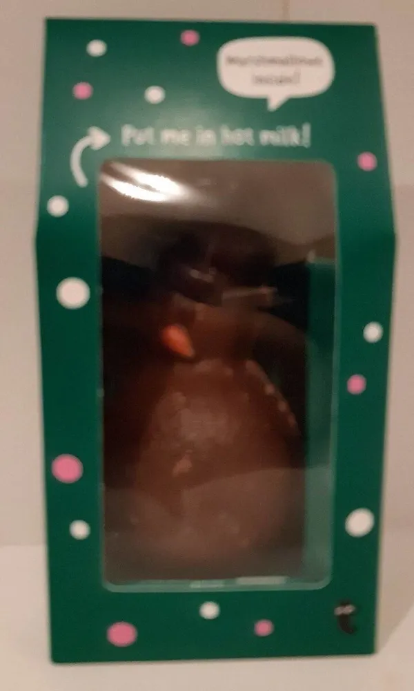 Muñeco de nieve con nubes para hacer chocolate caliente