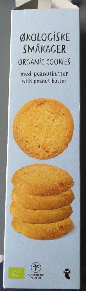 Økologiske småkager organic cookies peanut butter