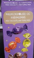 Mælkchokolade- og karamelmiks
