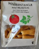 Minibrødstænger with tomato and oregano
